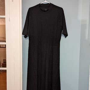 High Neck Mid-Length Dress